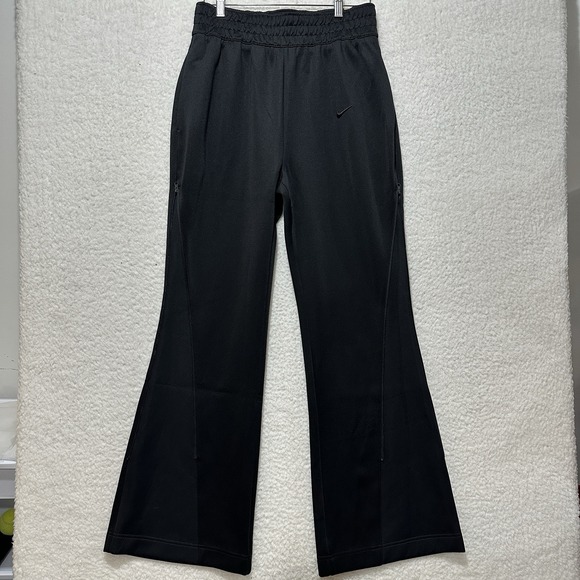 Nike Sporstwear Black Mid-Rise Zip Flared Women's Pants FN1889-010 Size M NWT - Picture 1 of 15